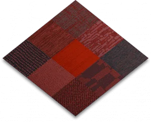 BoogieWoogie shades of red tapijttegel mix_tapijttegeldiscount breda