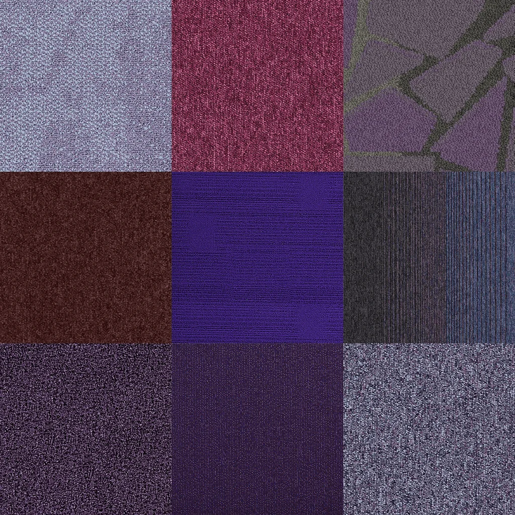 BoogieWoogie purple tapijttegel mix sq_tapijttegeldiscount