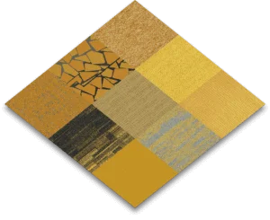 BoogieWoogie yellow tapijttegel mix_tapijttegeldiscount
