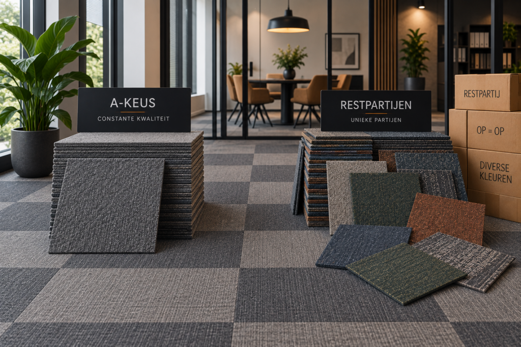 Tapijttegels restpartijen vs A-keus: verschil en risico’s